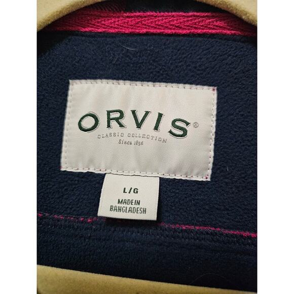 Orvis Classic Collection Shacket Red Black checkers. Sz Ws Large. Fleece lined. - Picture 3 of 13